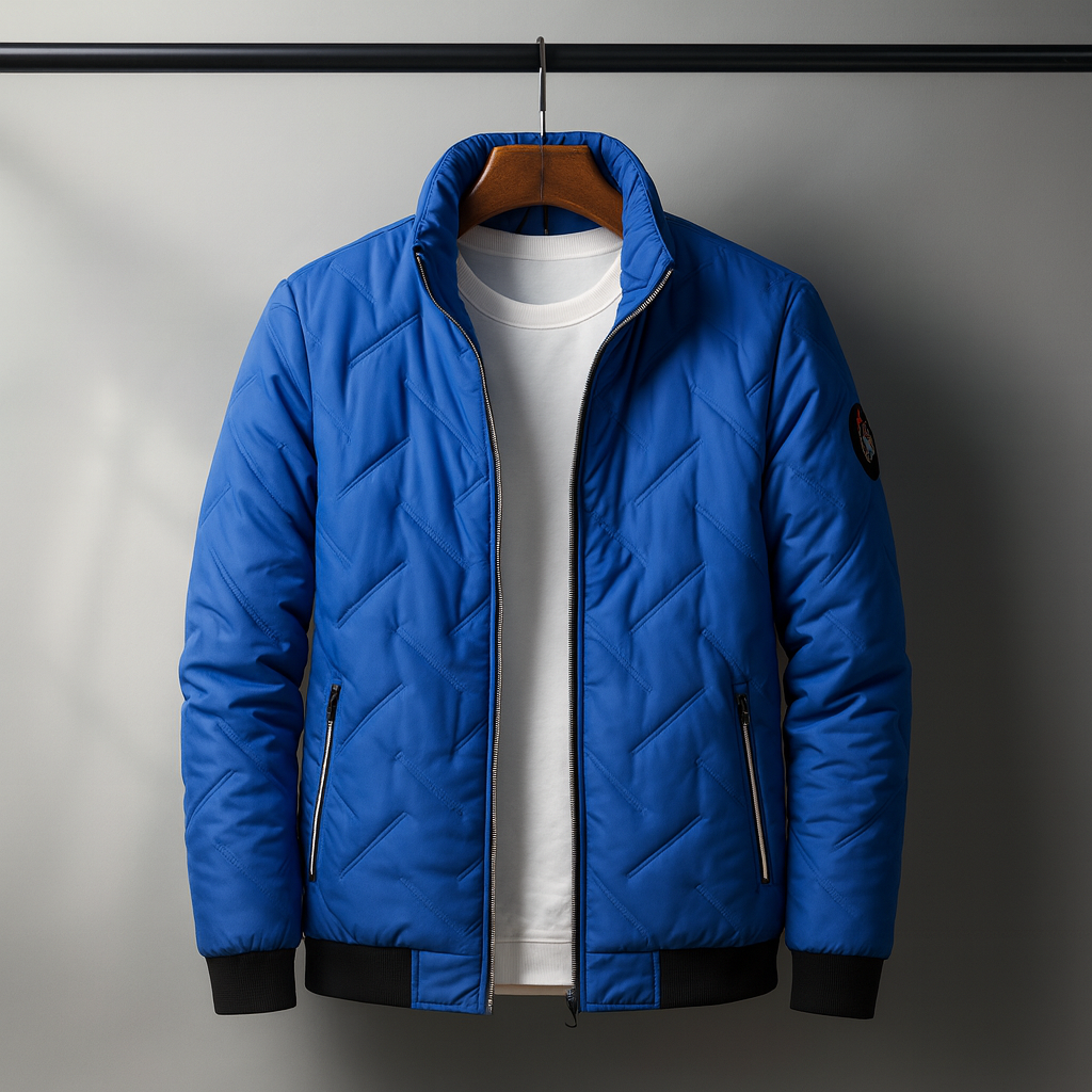 DropoutShop Men’s Padded Bomber Jacket – Warm Stylish Winter Wear