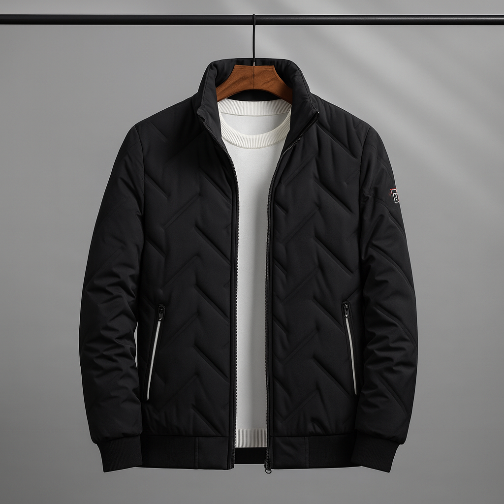 DropoutShop Men’s Padded Bomber Jacket – Warm Stylish Winter Wear