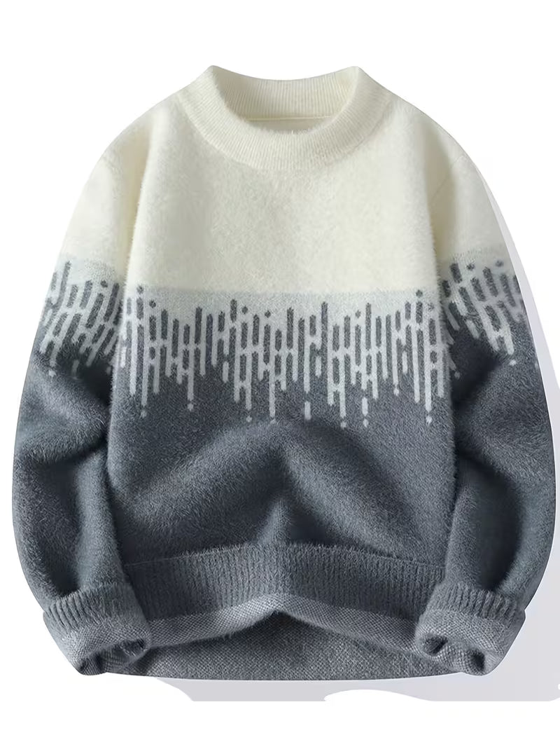 Dropout Men’s Frost Gradient Winter Knit Sweater T-Shirt