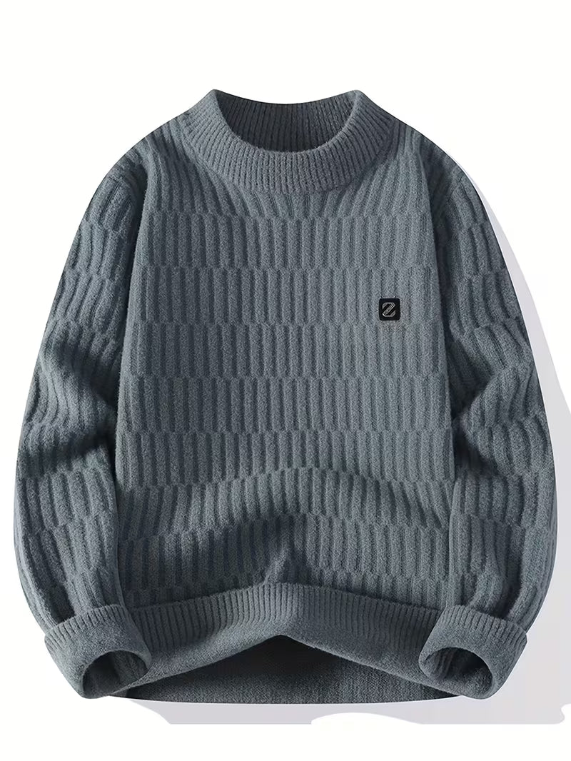 Dropout Men’s Textured Grid Knit Sweater T-Shirt
