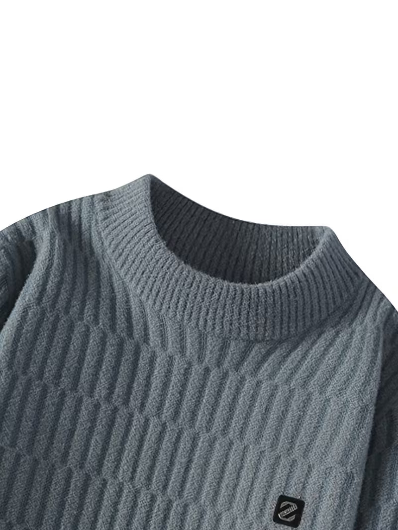 Dropout Men’s Textured Grid Knit Sweater T-Shirt