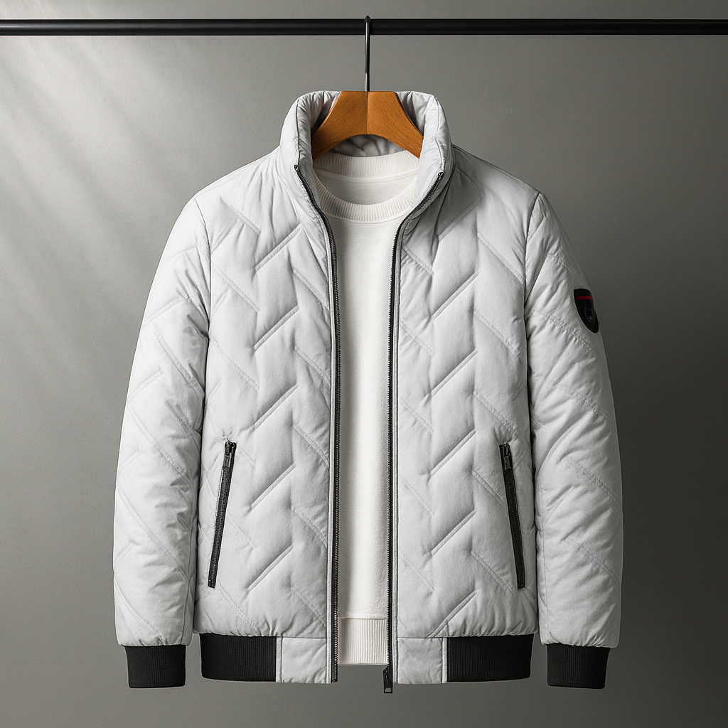 DropoutShop Men’s Padded Bomber Jacket – Warm Stylish Winter Wear