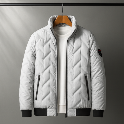 DropoutShop Men’s Padded Bomber Jacket – Warm Stylish Winter Wear