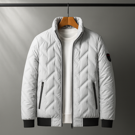 DropoutShop Men’s Padded Bomber Jacket – Warm Stylish Winter Wear