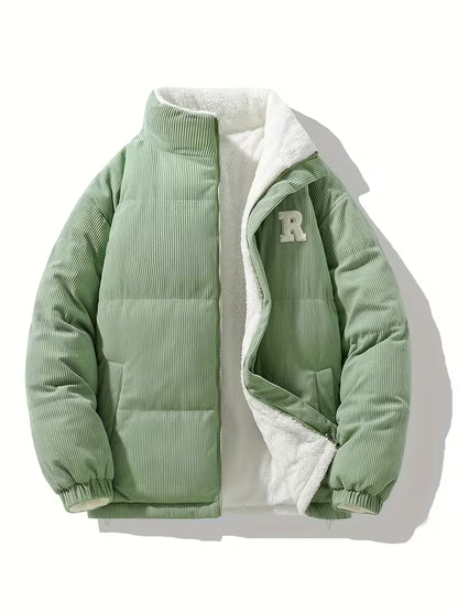 DropoutShop Men’s Padded Winter Jacket – Warm Casual Daily Wear