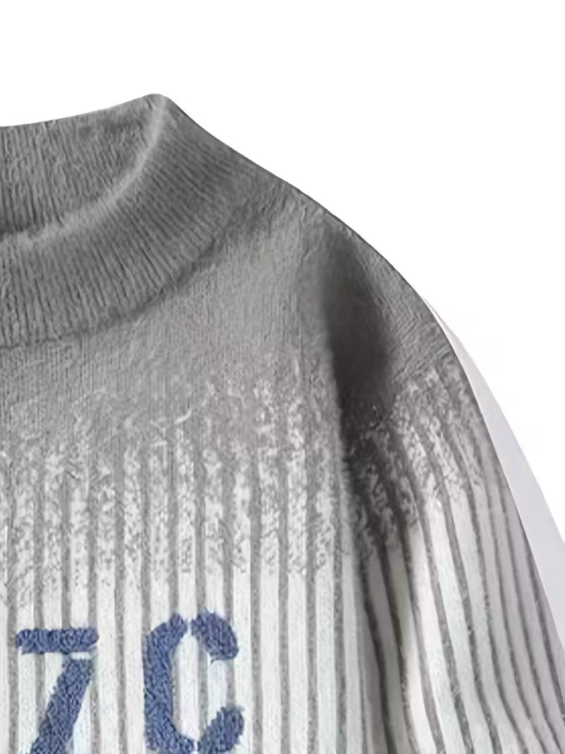 Dropout Men’s Gradient Stripe Knit Sweater T-Shirt