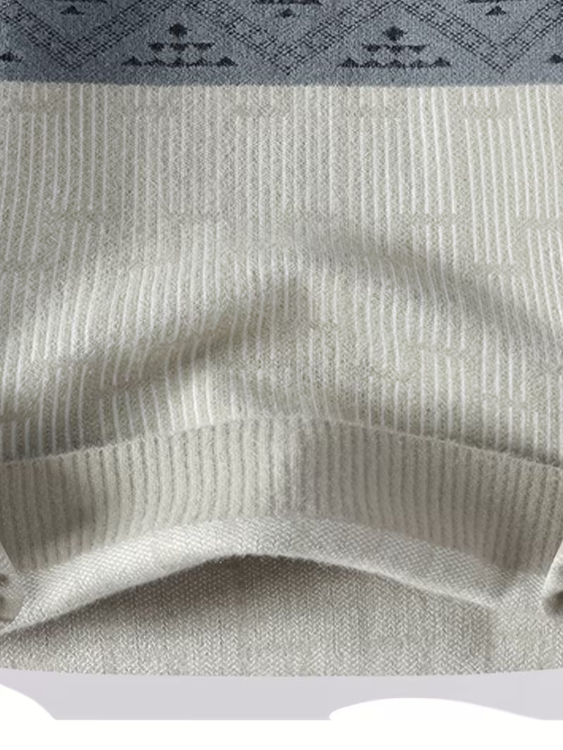 Dropout Men’s Nordic Pattern Knit Sweater T-Shirt