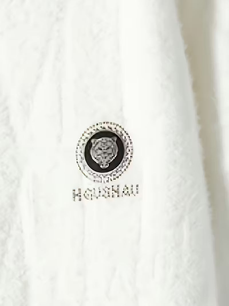 Dropout Men’s Embossed Text Fuzzy Knit Sweater T-Shirt