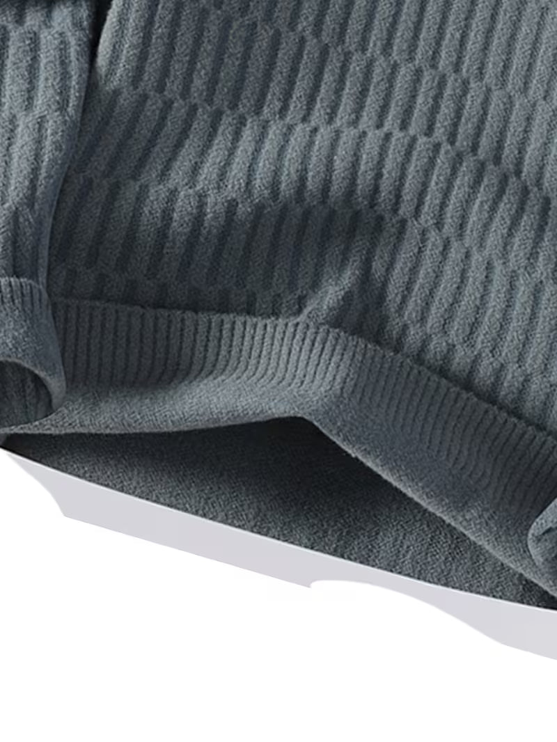 Dropout Men’s Textured Grid Knit Sweater T-Shirt