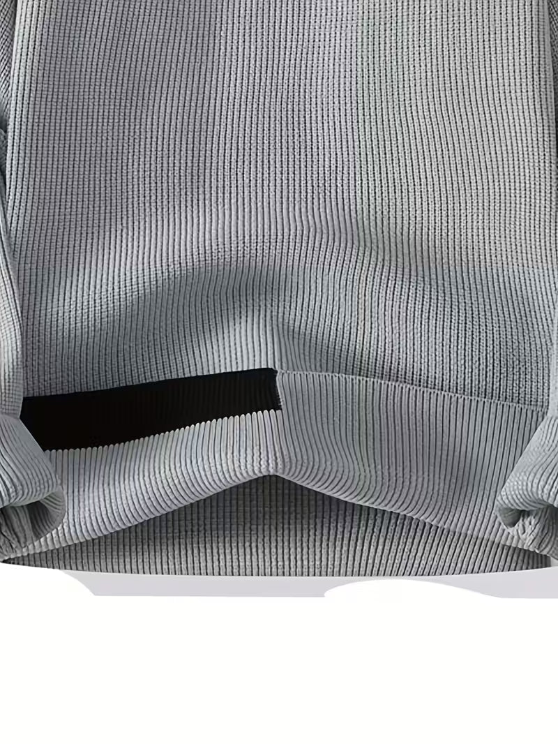 Dropout Men’s Contrast Collar Ribbed Knit Sweater T-Shirt