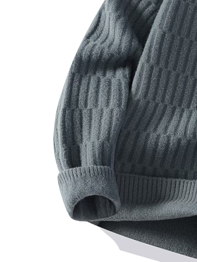 Dropout Men’s Textured Grid Knit Sweater T-Shirt