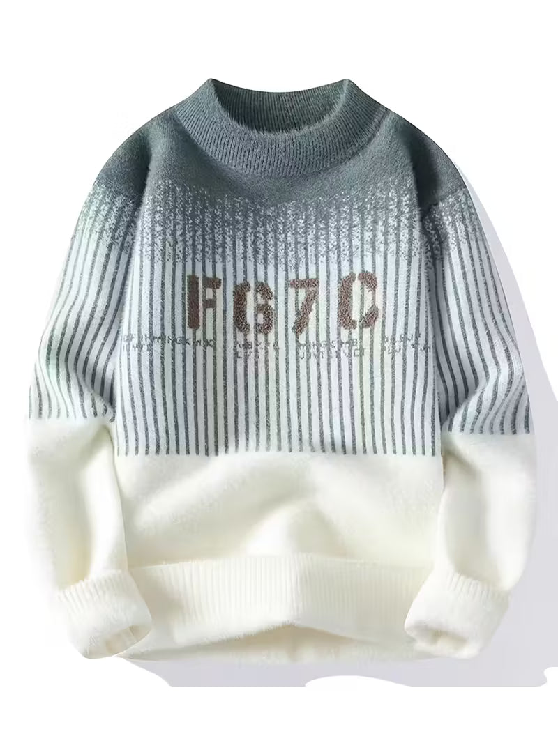 Dropout Men’s Gradient Stripe Knit Sweater T-Shirt