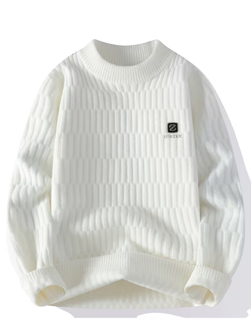 Dropout Men’s Textured Grid Knit Sweater T-Shirt