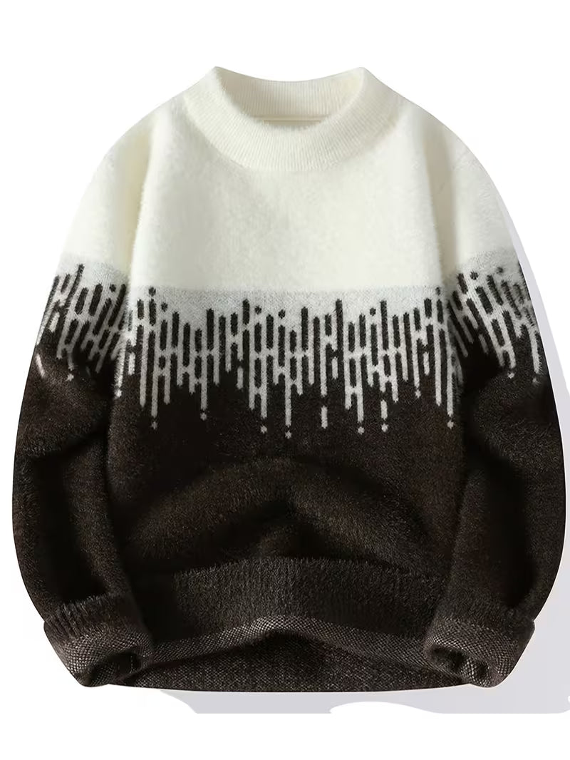 Dropout Men’s Frost Gradient Winter Knit Sweater T-Shirt