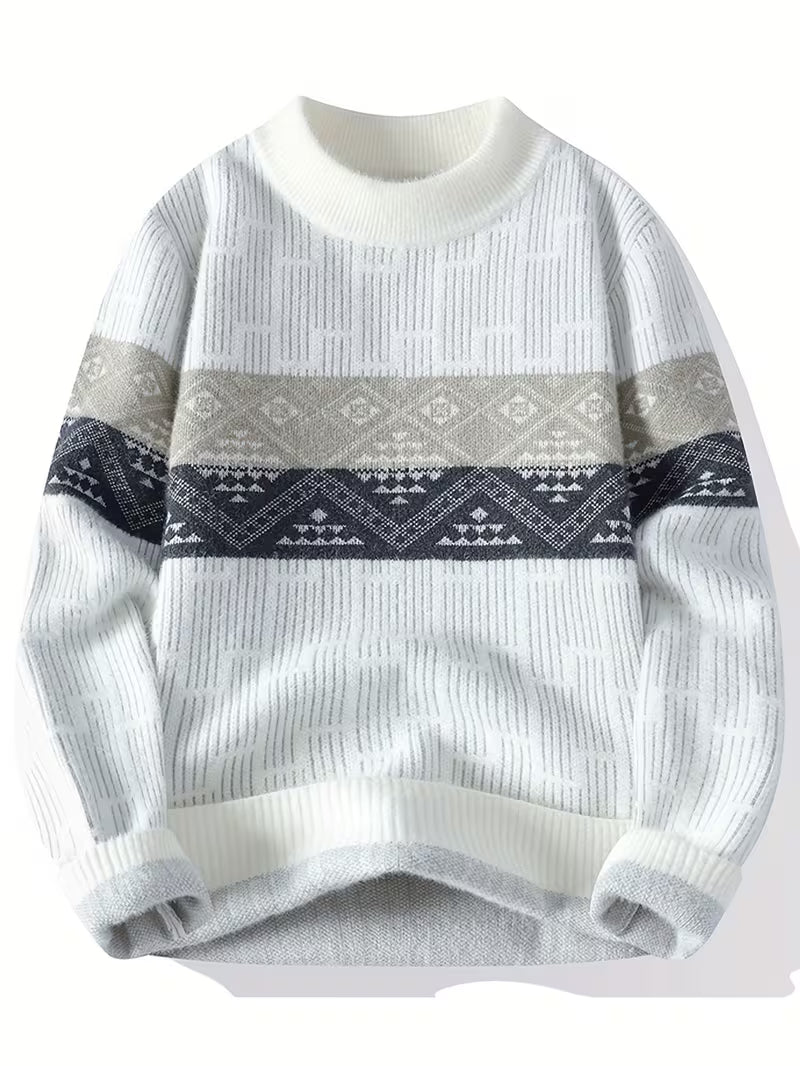 Dropout Men’s Nordic Pattern Knit Sweater T-Shirt