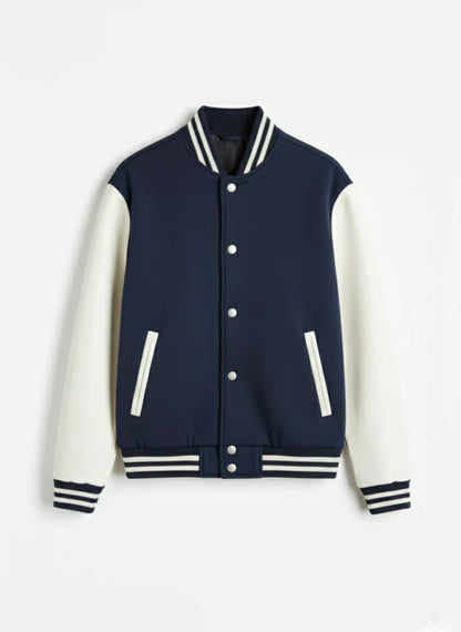 DropoutShop Men’s Varsity Jacket – Warm Stylish Winter Wear