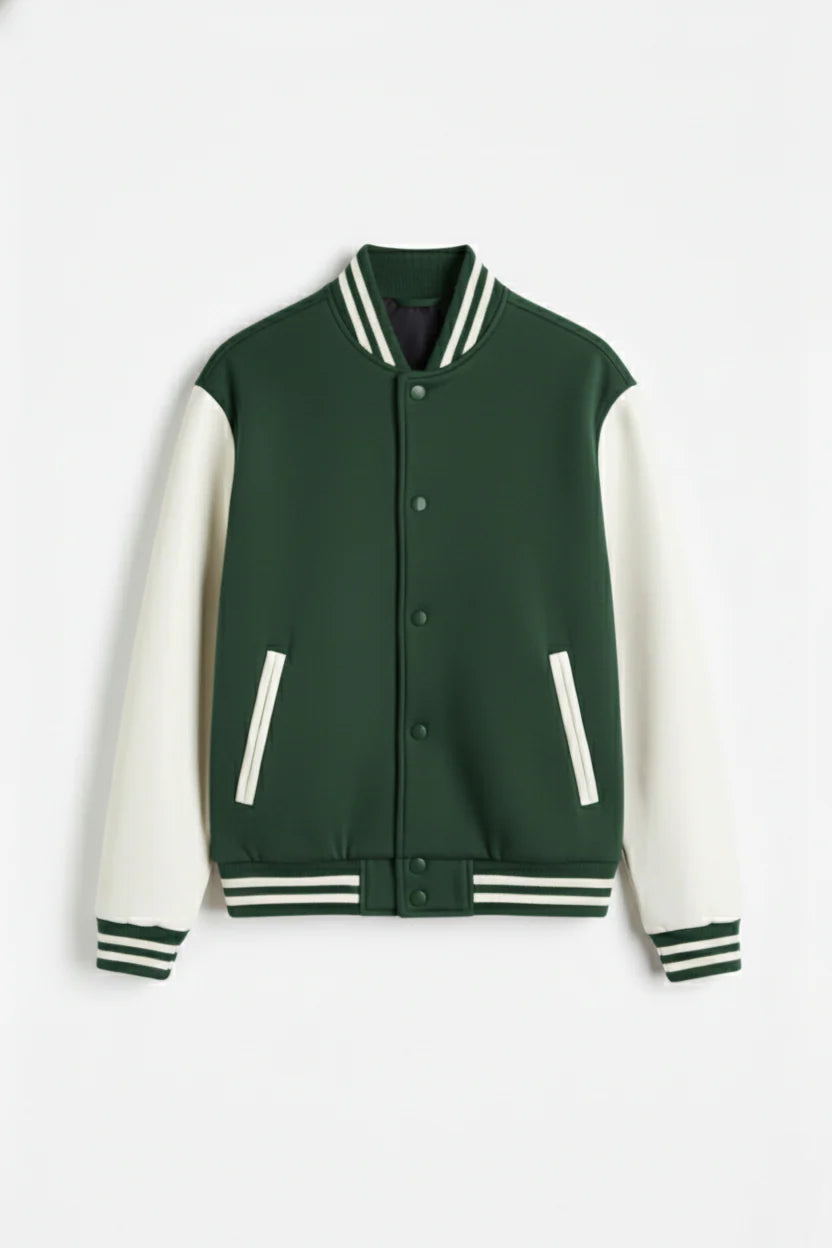 DropoutShop Men’s Varsity Jacket – Warm Stylish Winter Wear