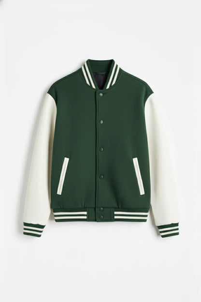 DropoutShop Men’s Varsity Jacket – Warm Stylish Winter Wear
