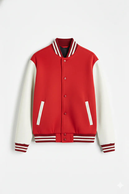 DropoutShop Men’s Varsity Jacket – Warm Stylish Winter Wear